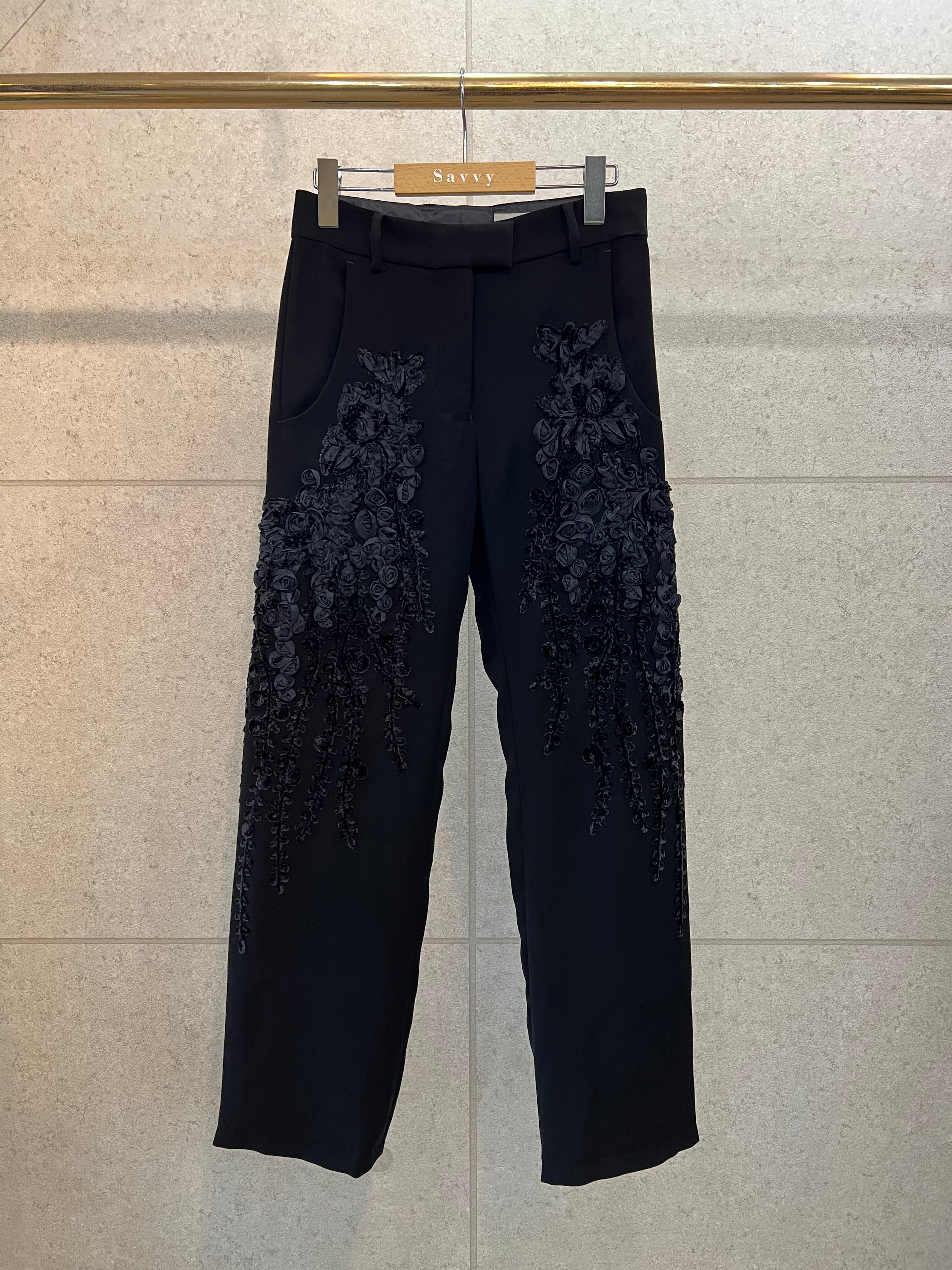 FUMIE=TANAKA embroidery pants