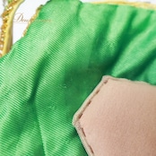 ベリーダンス オリエンタル 衣装 上下セット グリーン系ラインストーン ビーズ 装飾 豪華 アーム アーム飾り 頭飾り セット 緑 黄 スリット フリンジ 華やか キラキラ 煌びやか ヘアバンド 舞台 ステージ ダンス衣装 イエロー系 シルバー系