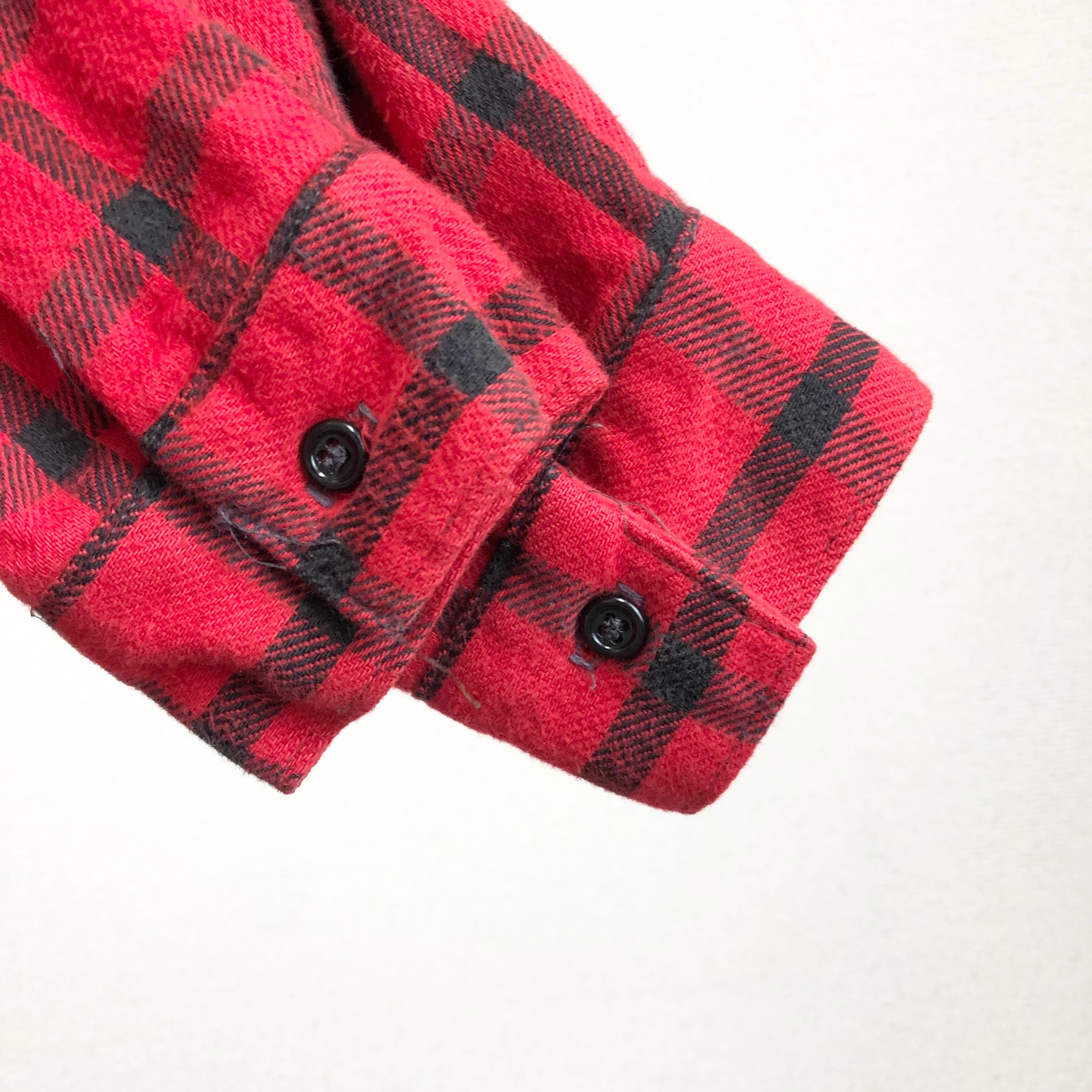 70s 80s FIVE BROTHER ネルシャツ USA製 XL 赤×黒×白