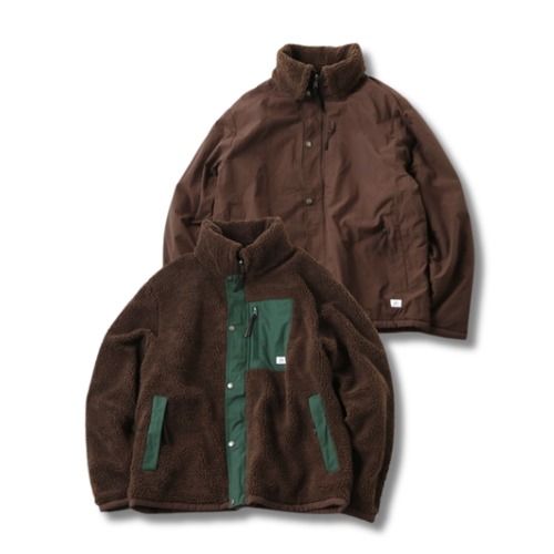 gym master - リバーシブルマウンテンジャケット (dark brown)
