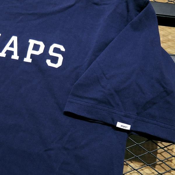 21SS WTAPS COLLEGE SS TEE NAVY Lサイズ