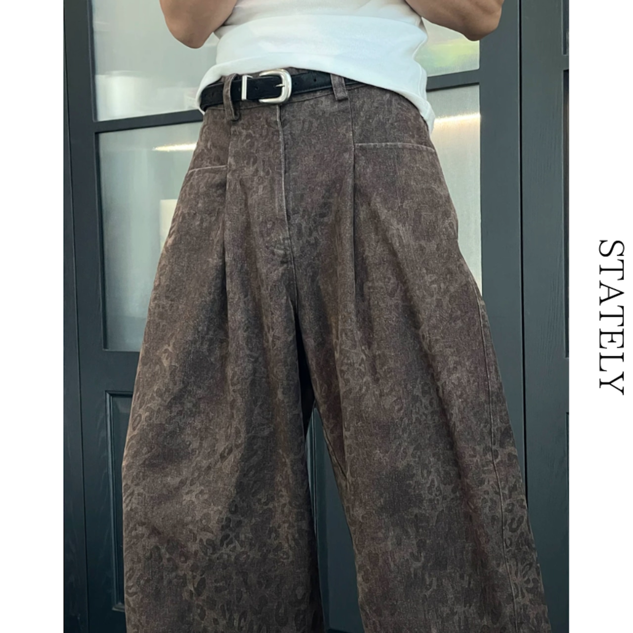 Leopard Washed ワイドパンツ/4color_B19・画像10