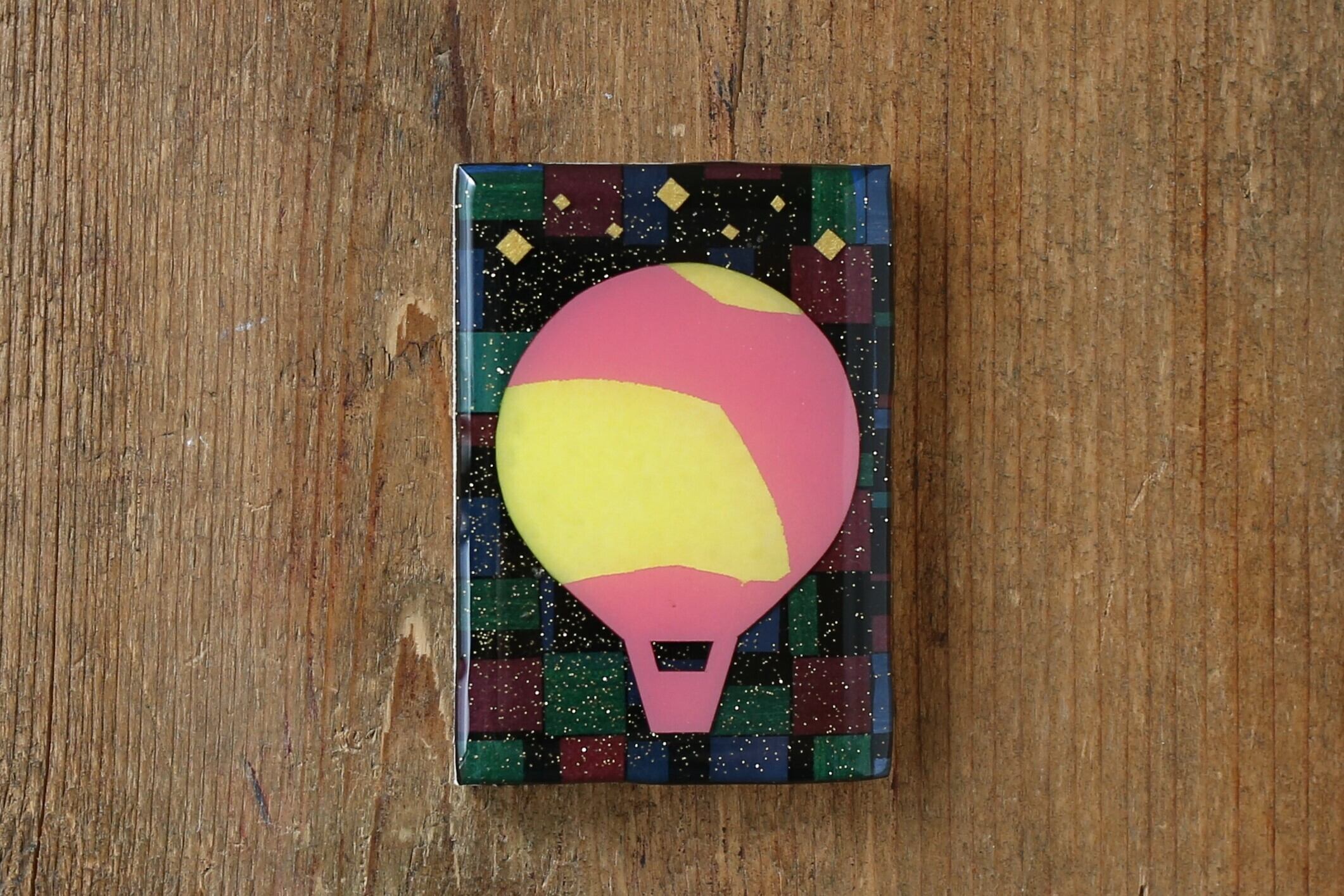 マグネット「ききゅう 004」 レジン コラージュ M-014