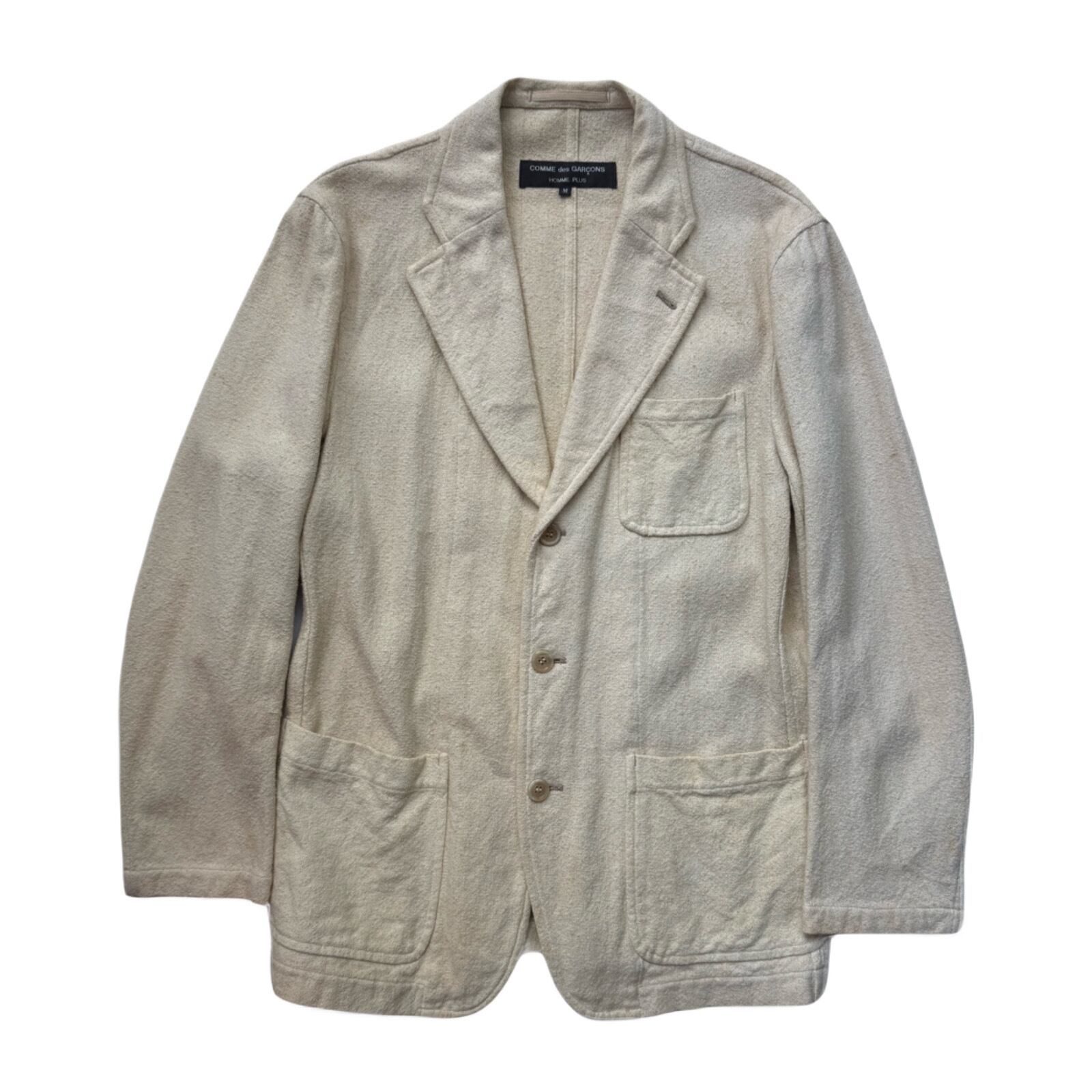 ス*ア様 COMME des GARCONS HOMME PLUS テーラードジ 94's “COMME des GARCONS HOMME PLUS” Rayon×Cotton Tailored Jacket
