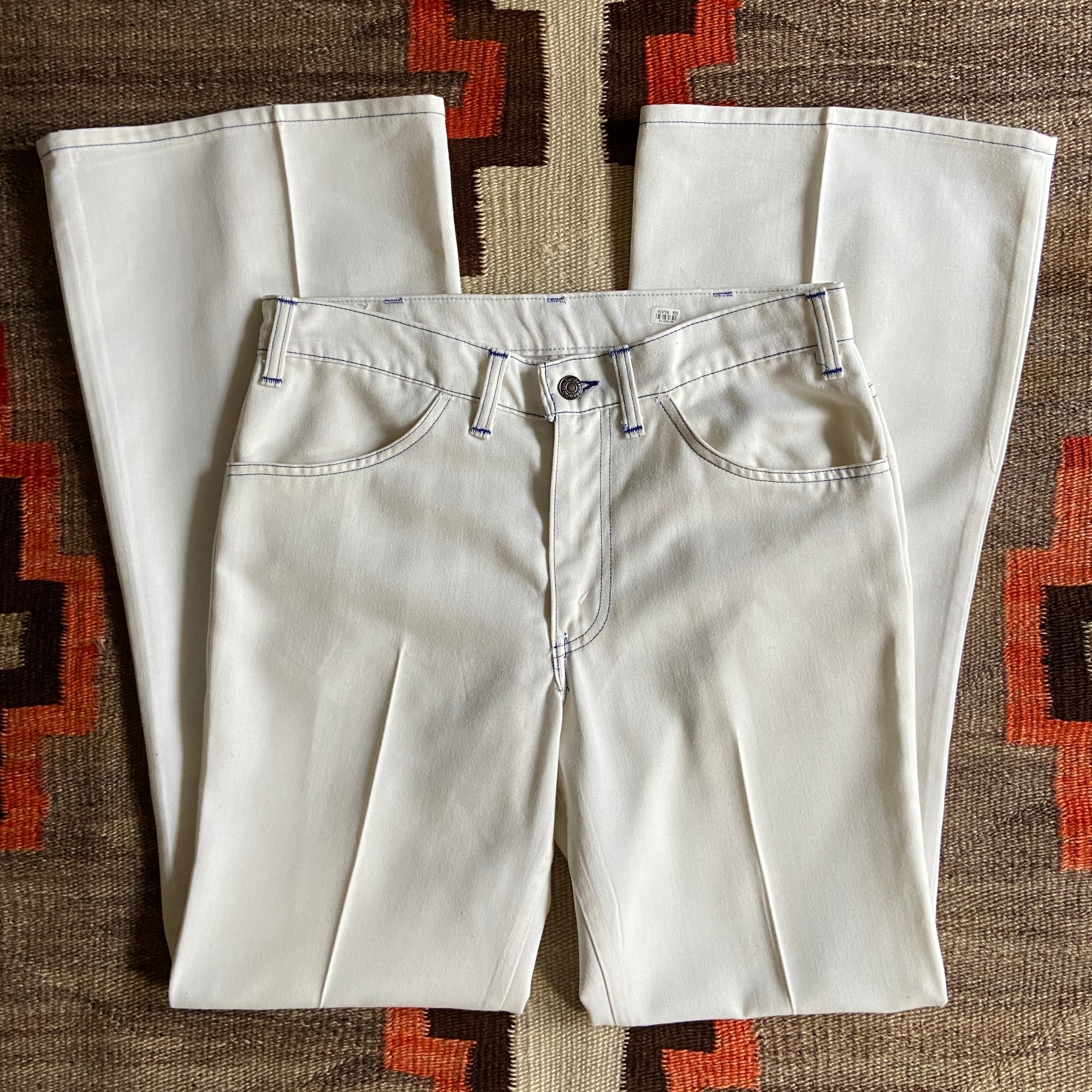 1970s Levi's Levi's STA-PREST White Flare Pants W31 Made in USA F799