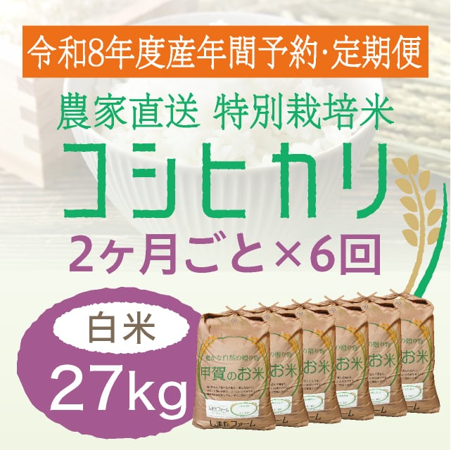 年間予約・定期便〉きぬむすめ 農家直売・特別栽培米 滋賀県産・近江米