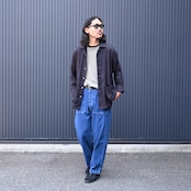 INTÉRIM / HYPER BIG RAYON LINEN SHIRTS JACKET