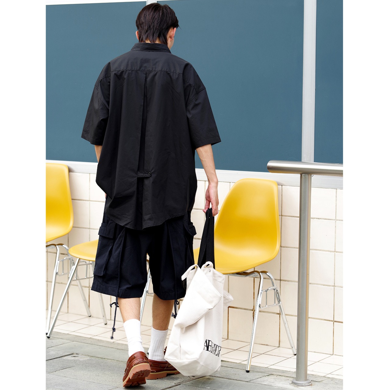 Oversized regular collar shirt 0737 - 17