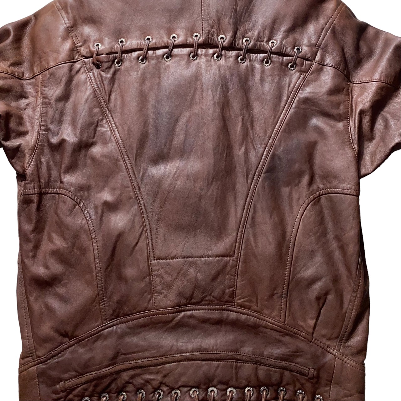 vintage 1990’s MARITHE FRANCOIS GIRBAUD leather blouson
