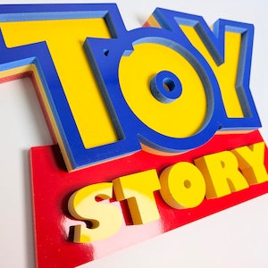 ♧再入荷!【 TOY STORY(トイストーリー )】『 TOY STORY 3Dロゴ WOOD BOARD 』 木製ロゴ / 看板〚 アメリカン雑貨 アメトイ 〛