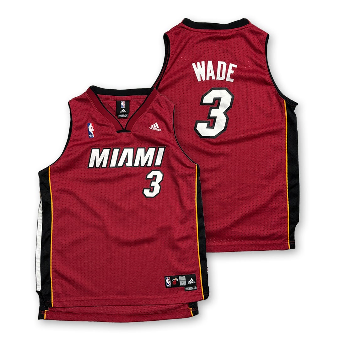 Dwyane Wade 【Miami Heat】 Kids Game Shirt. adidas