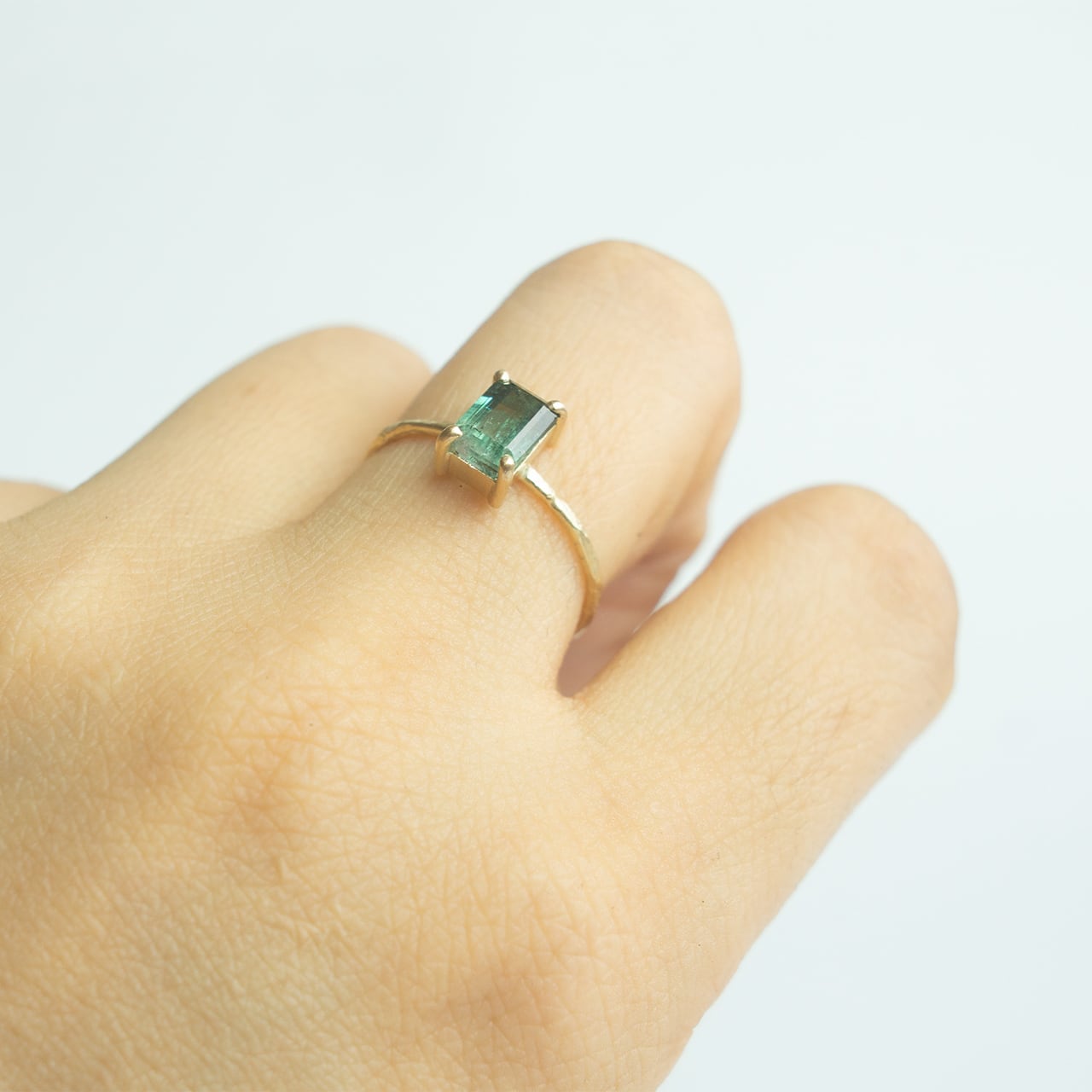 Rock Ring ーバイカラートルマリン | Kumiko Taya jewelry