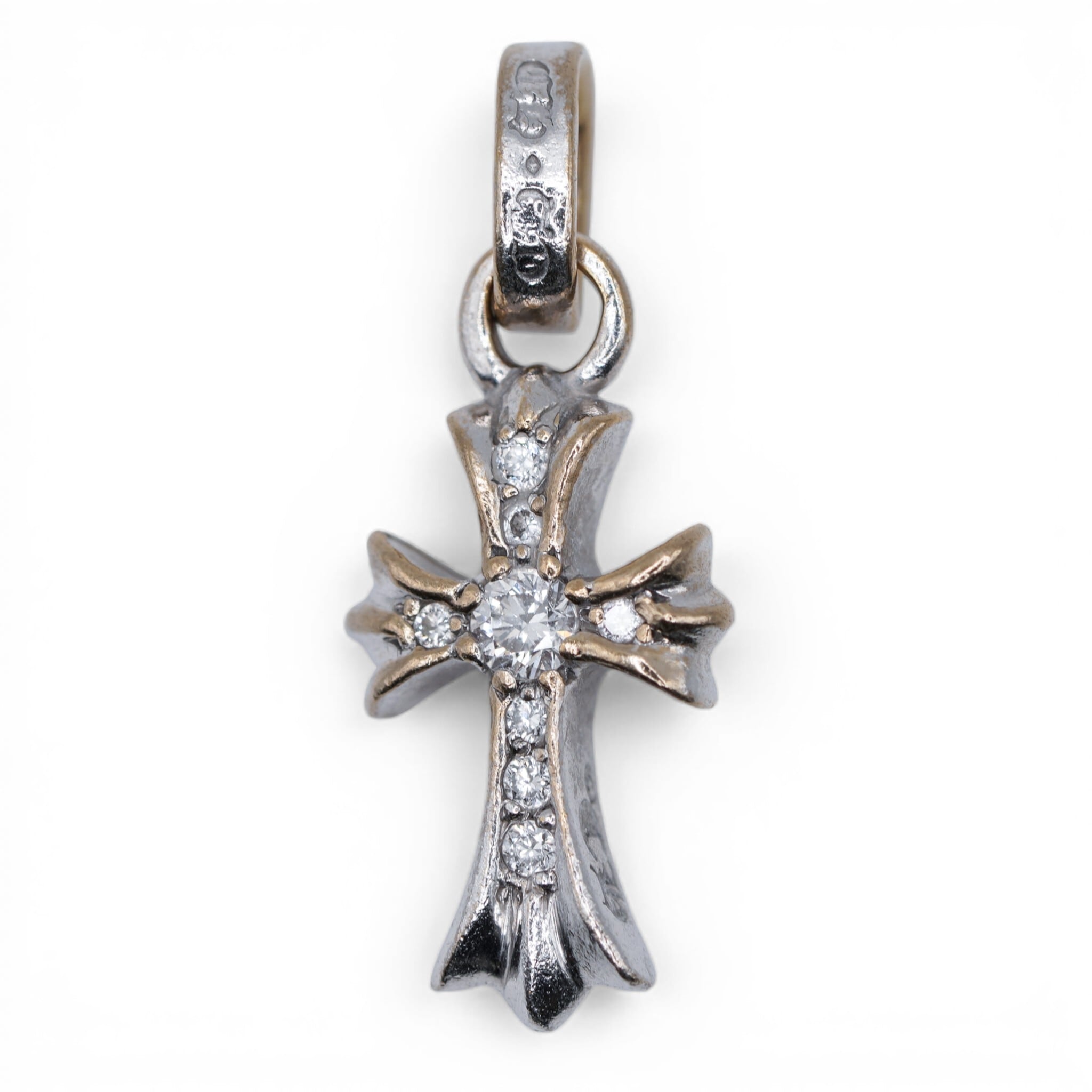 CHROME HEARTS クロムハーツ PAVEダイヤ WG 18K BABY FAT Charm ベイビーファット チャーム トップ