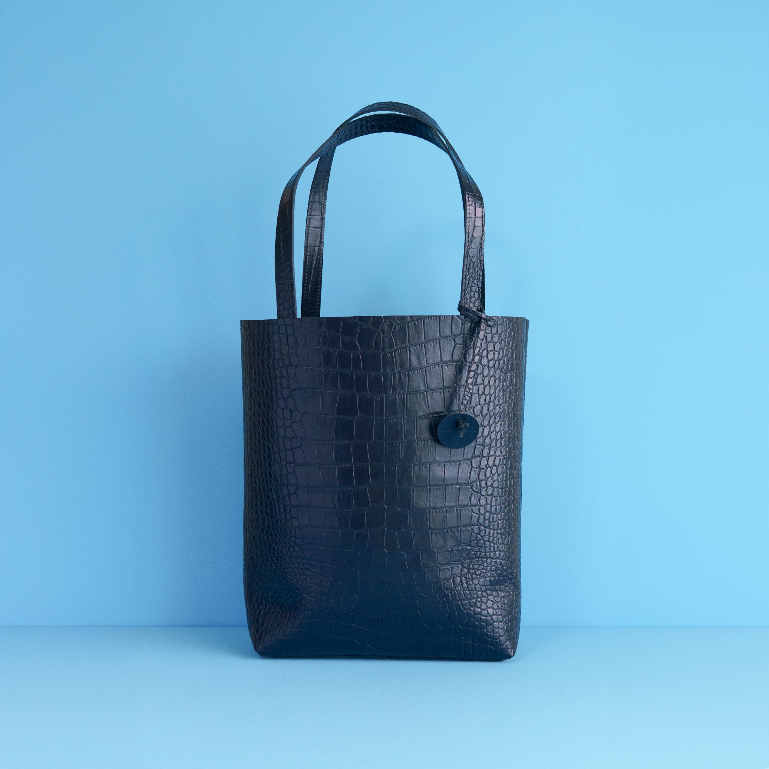 kotty トートバッグ MAサイズ クロコ型押しレザー | kotty