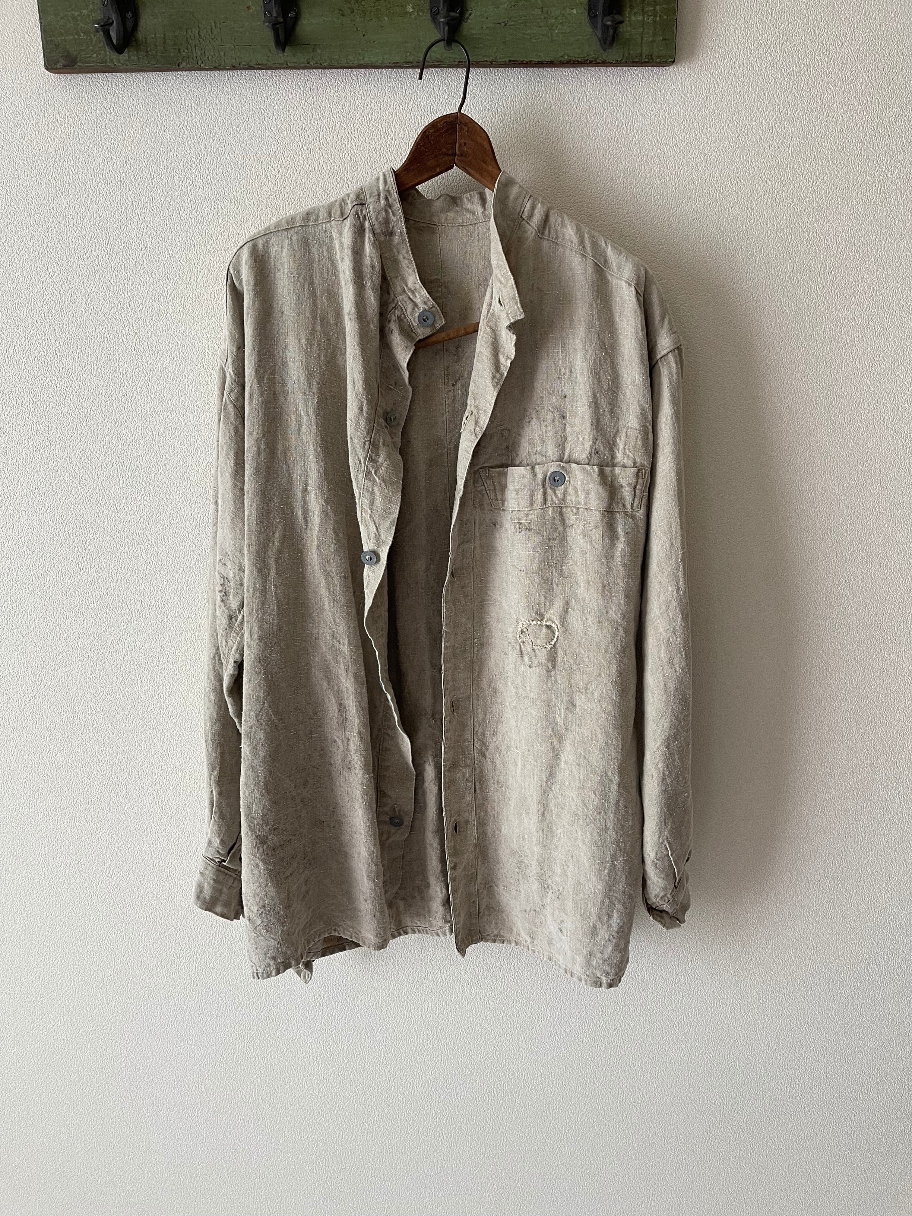 1933s French Miritary linen M1895 Bourgeron Jacket