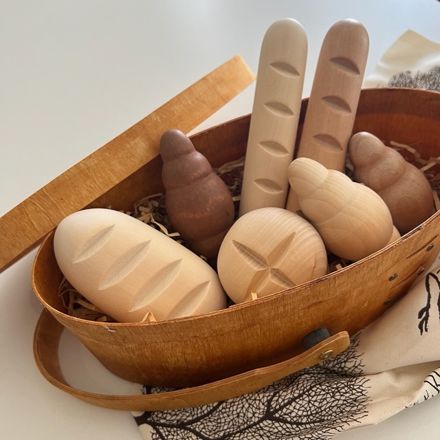 【受注】wooden bread 7set 木製パン7セット