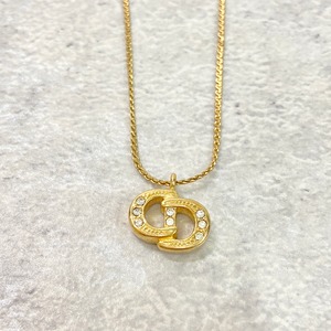 Christian Dior ディオール CDロゴ ネックレス ゴールド アクセサリー 6809-202205