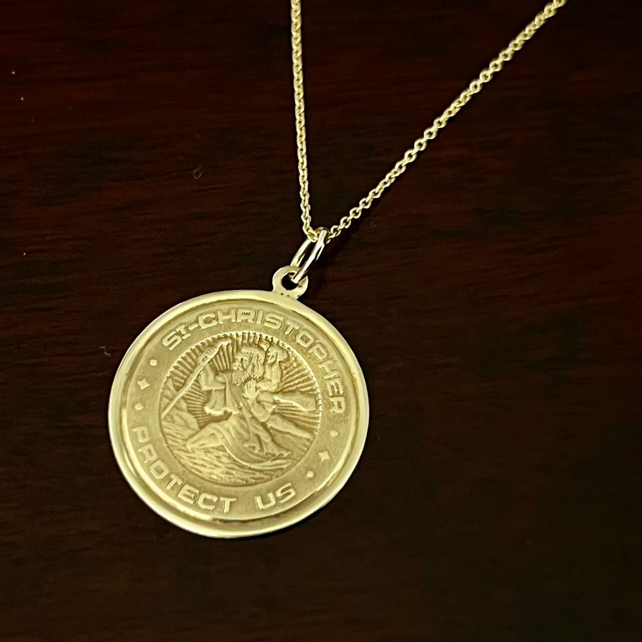 VINTAGE TIFFANY & CO. St. CHRISTOPHER 14K Gold Medal Charm