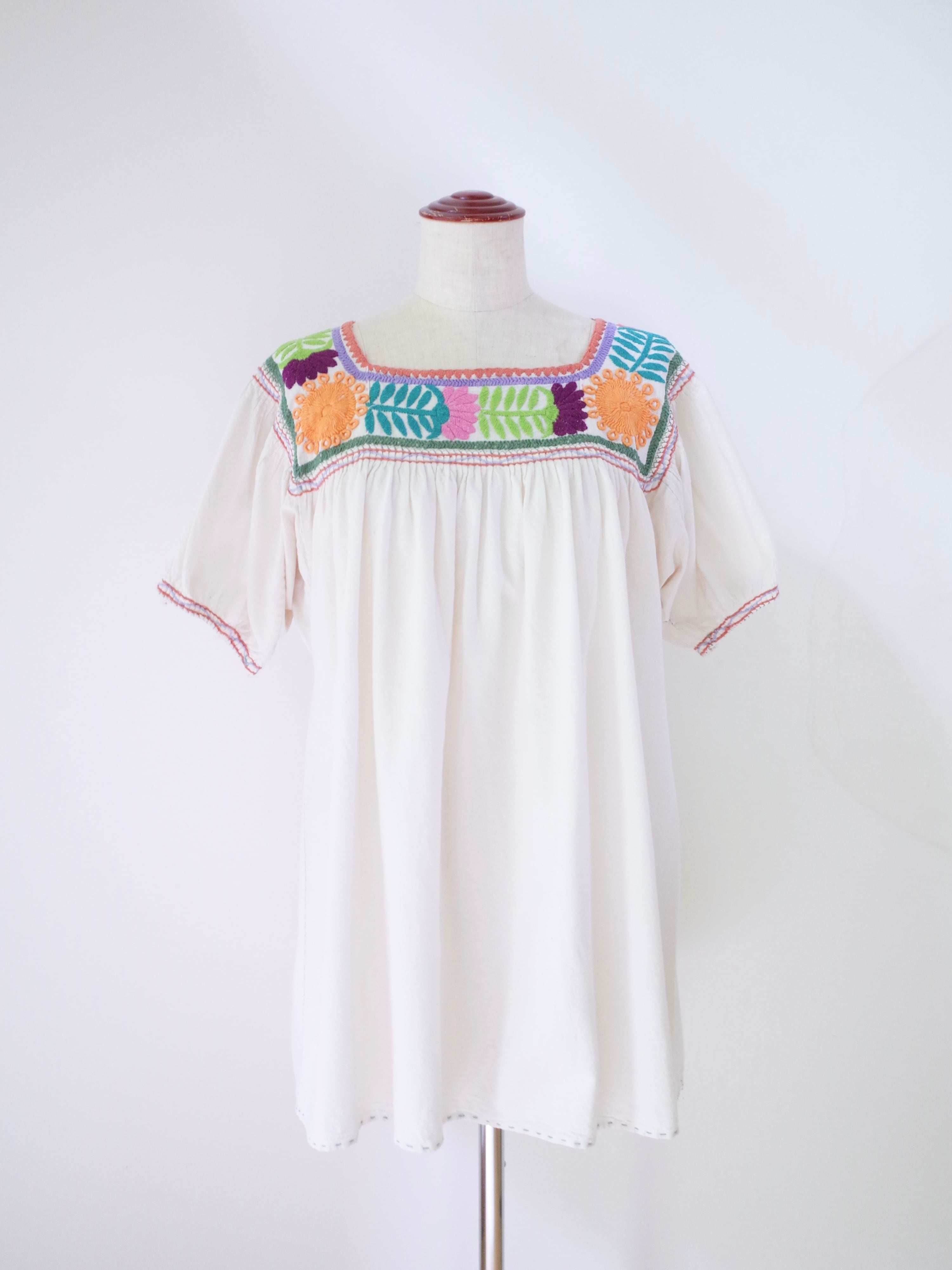 Hand Embroidered Mexican Blouse