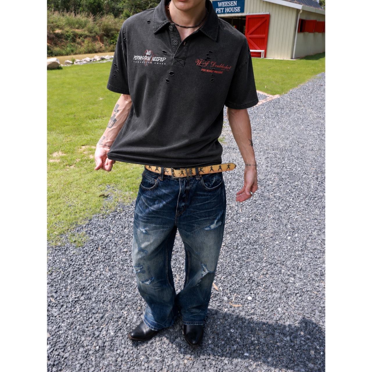 WSHOT Original Vintage Rock Graphic Polo WS165