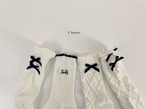 【即納】4点セット Vモノトンリボンソックス(再入荷)