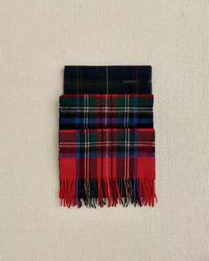 (予約)ounce / Check wool muffler / 3color