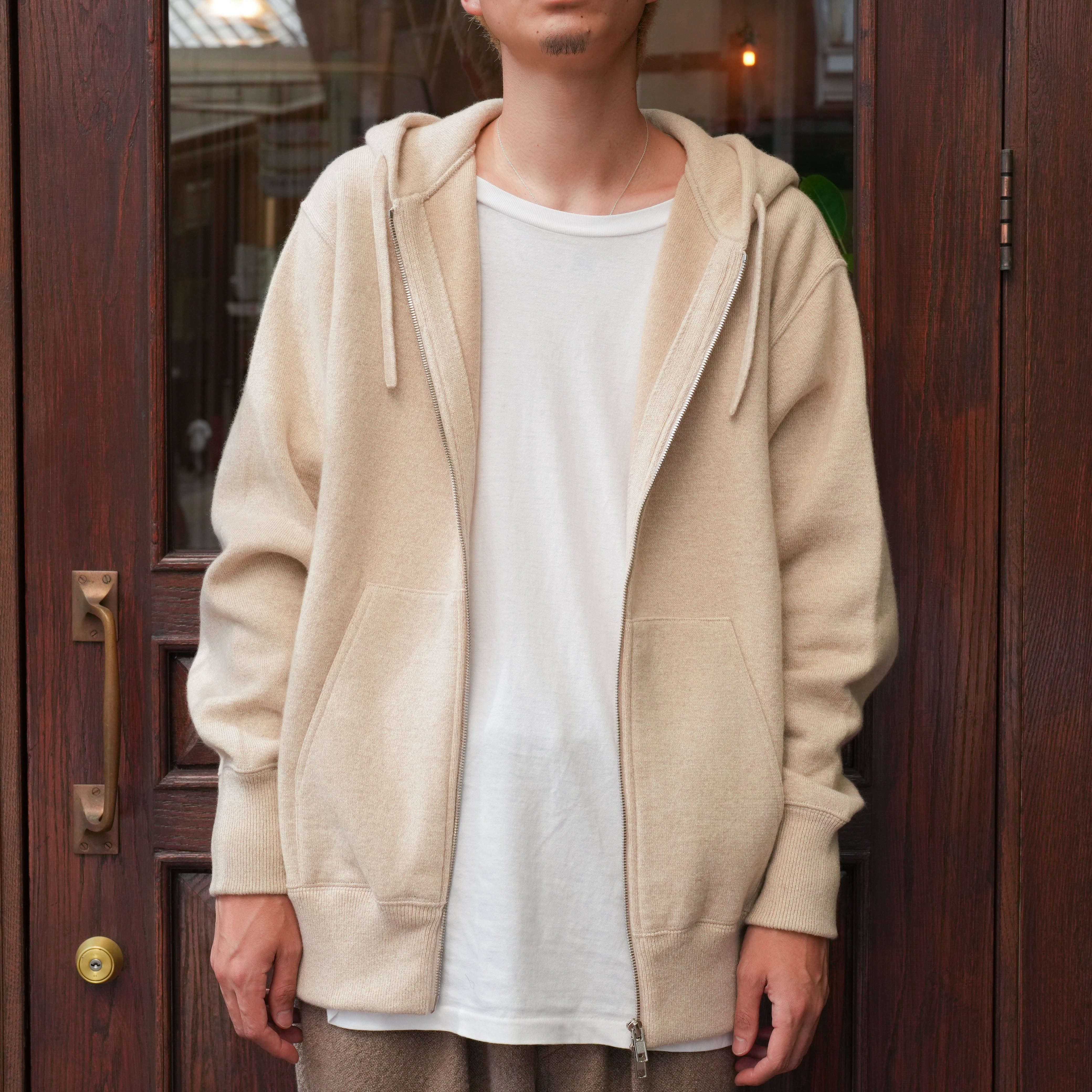 25aw HERILL GCtwist Zip-up Hooded ナチュラル HERILL(へリル)25AW 