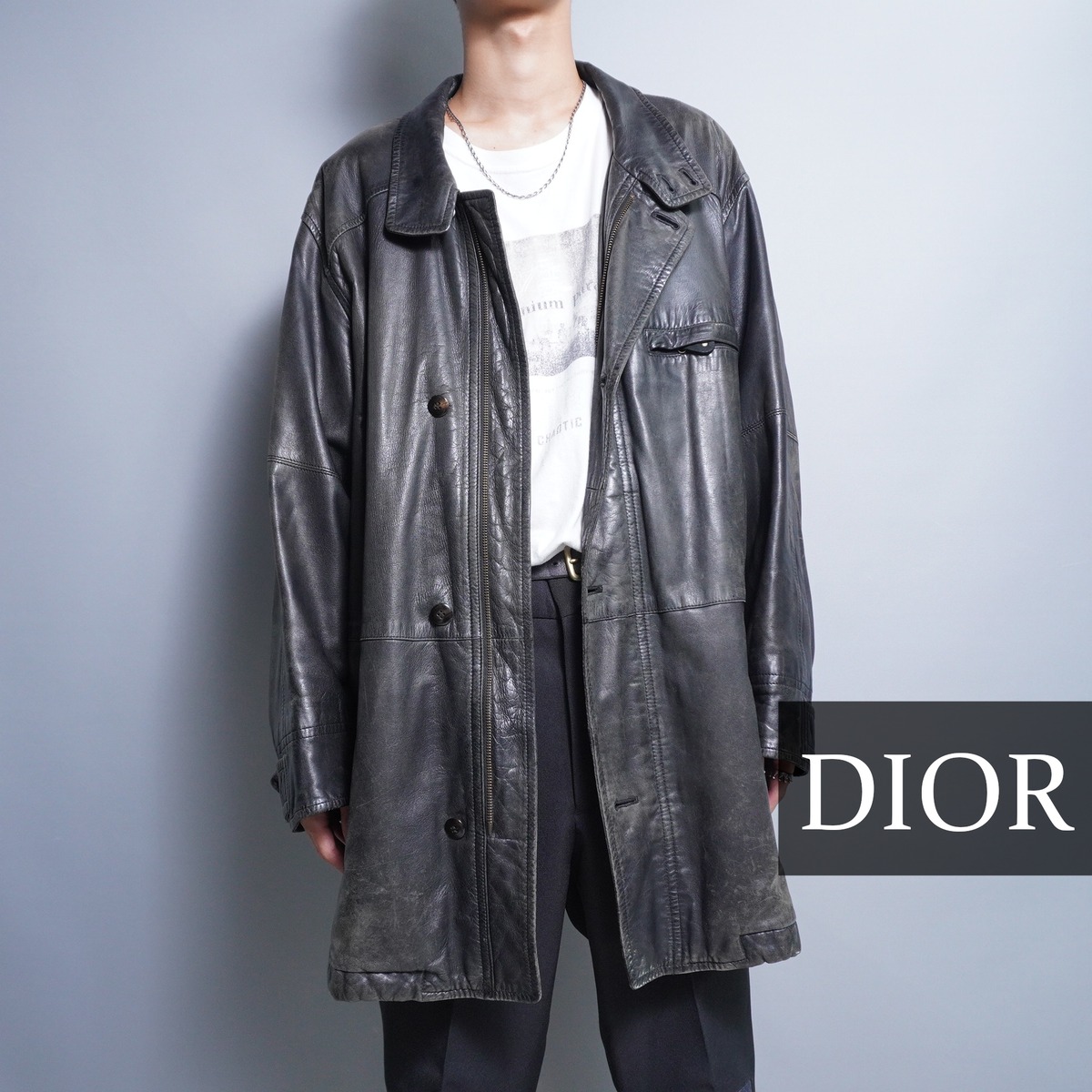 CHRISTIAN DIOR SPORTラムレザージャケット M ブラック 9900ac7775a9044f1110275ca3ed64