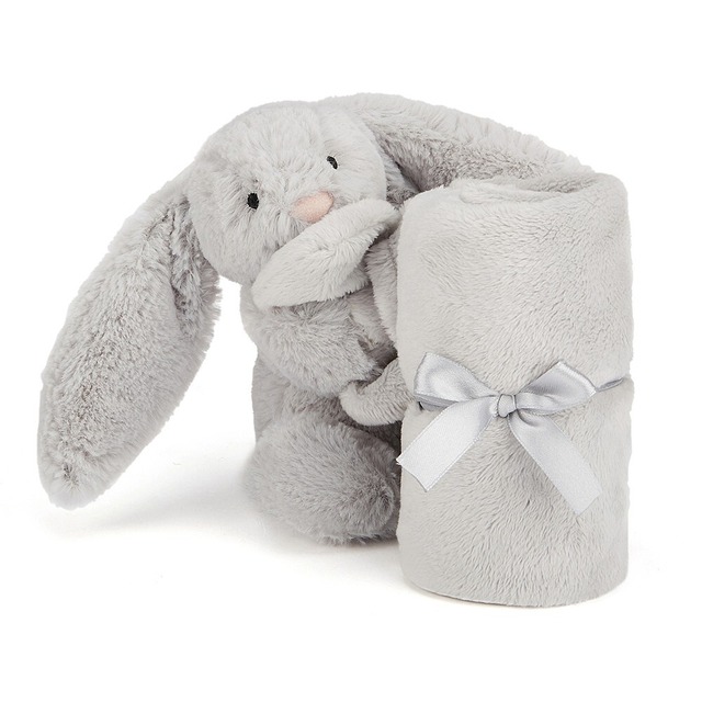 Jellycat Bashful Silver Bunny Soother うさぎ ブランケット シルバー ぬいぐるみ
