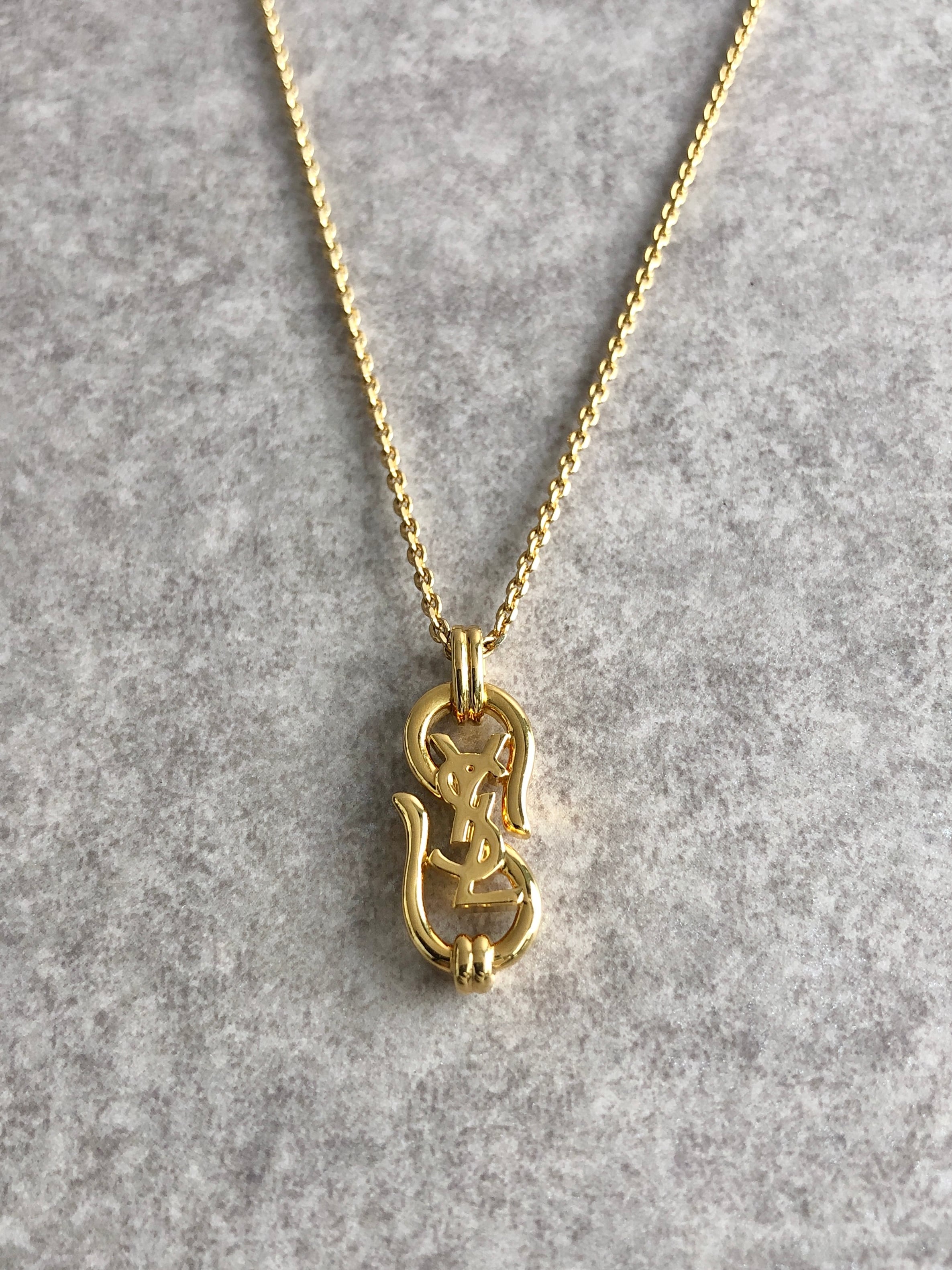 Yves Saint Laurent イヴ・サンローラン ネックレス ゴールド YSL