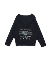 COOLAバックプリントジップアップフーディー (BLACK)　CQ-49015