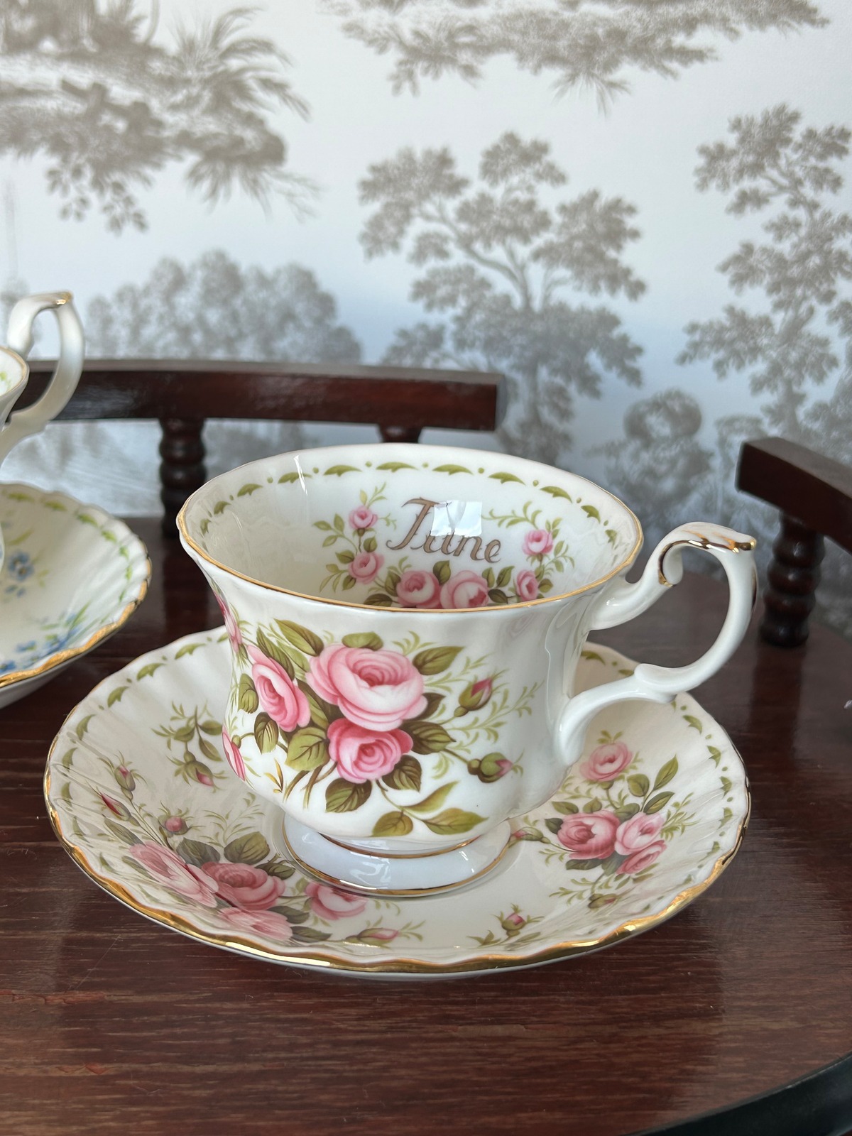 英国Vintage Royal Albert ロイヤルアルバート フラワーオブザマンス 6 