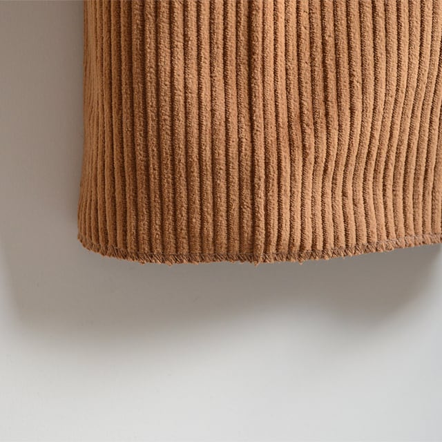 ヨーロッパ古着 70s 80s イタリア製 太畝コーデュロイ タックパンツ