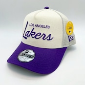 キッズ Youth NEW ERA 9FORTY/940 A-Frame トラッカー Summer Corduroy Los Angeles Lakers / ロサンゼルス・レイカーズ White / True Purple