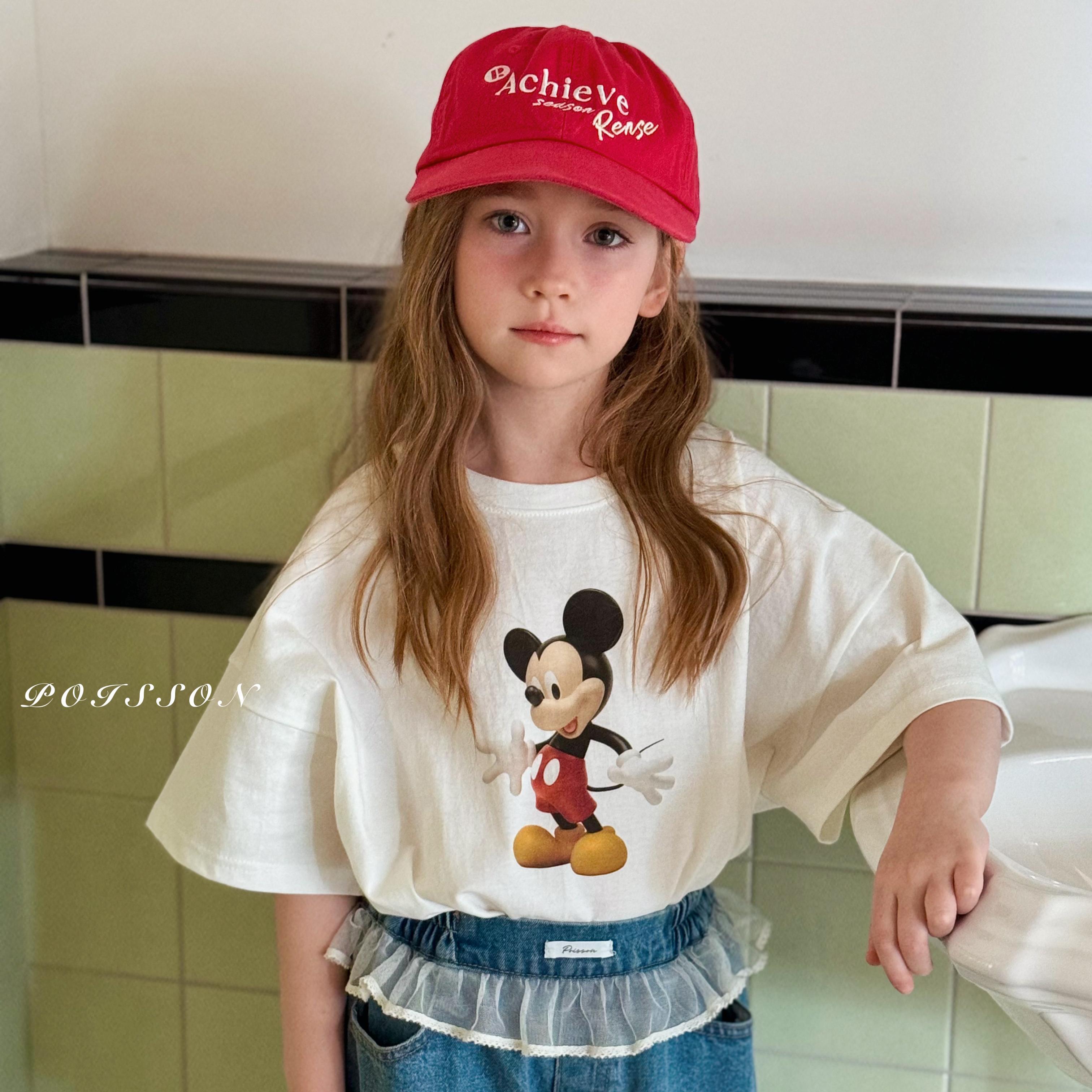 «予約»«ジュニアサイズあり»«poisson» エッセンシャルカットソー 2colors