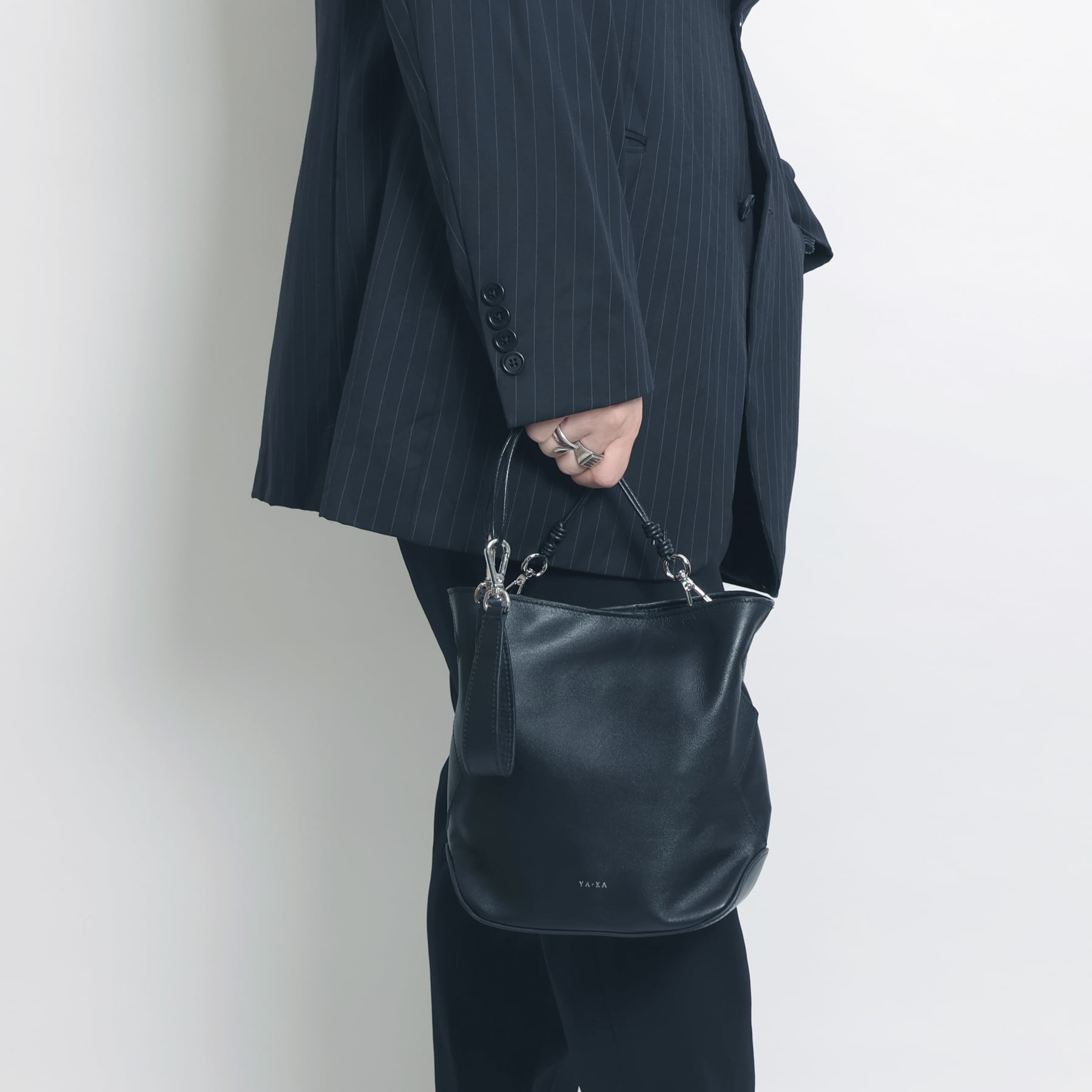 real leather warped bottom 3way bag [wam8] / Y2412ARB64 | YArKA