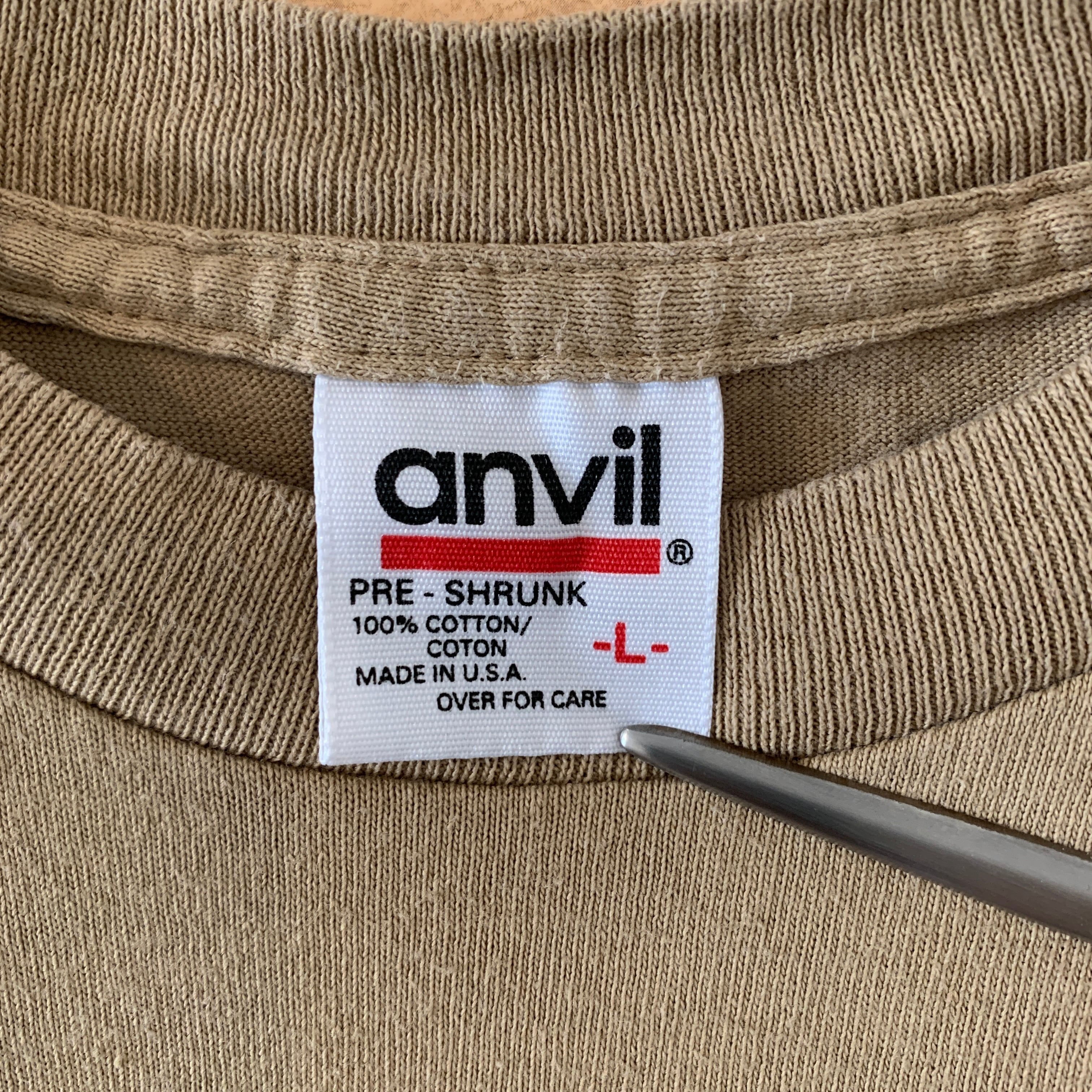 anvil  90s  USA製　ビンテージ　刺繍　Tシャツ　半袖