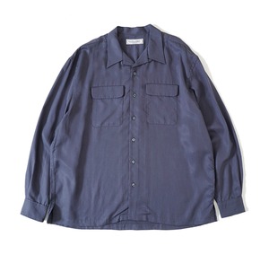 UNIVERSAL PRODUCTS. / OPEN COLLAR L/S SHIRT(GRAY)