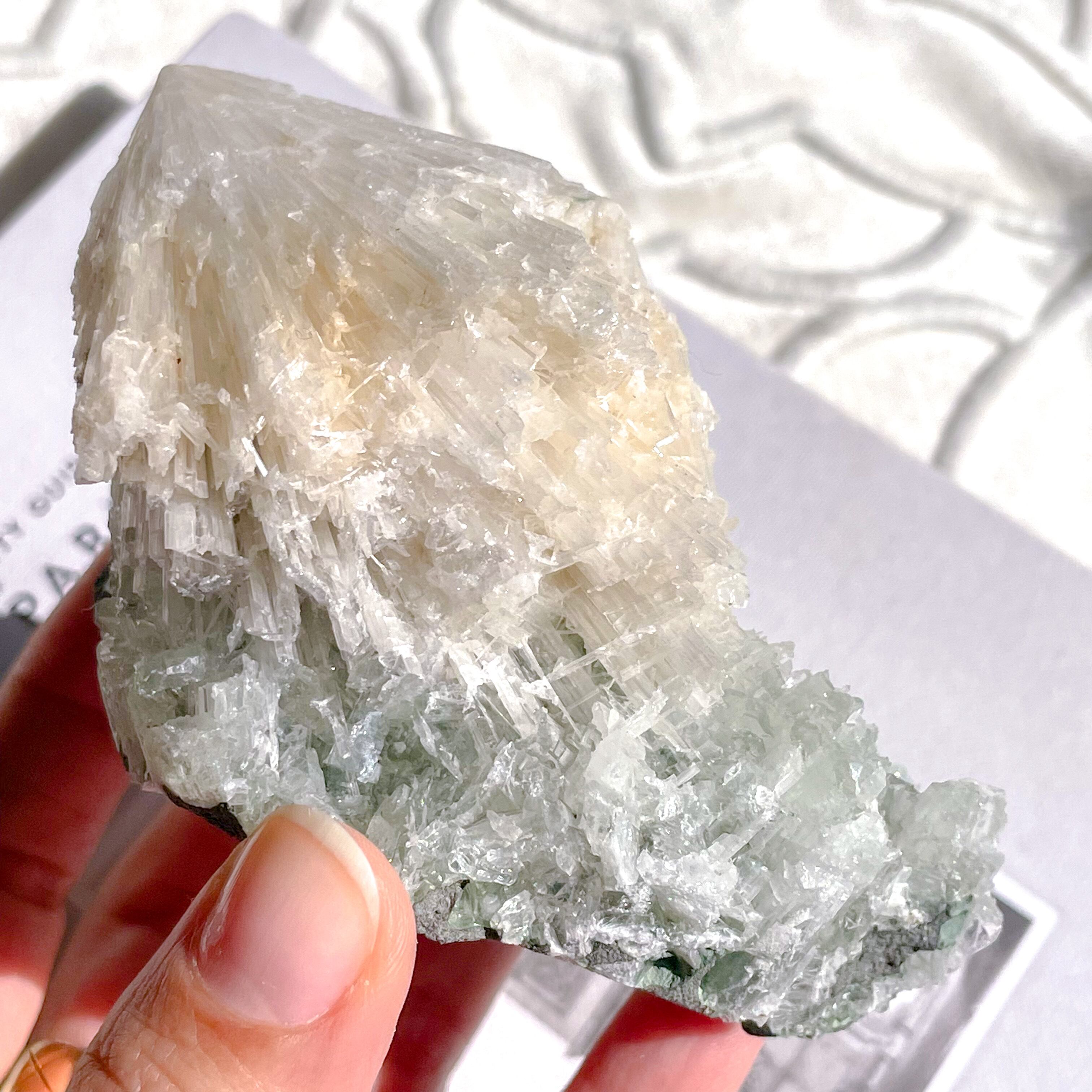 Green Apophyllite Rectangle Cluster 3 ✧ グリーンアポフィライト