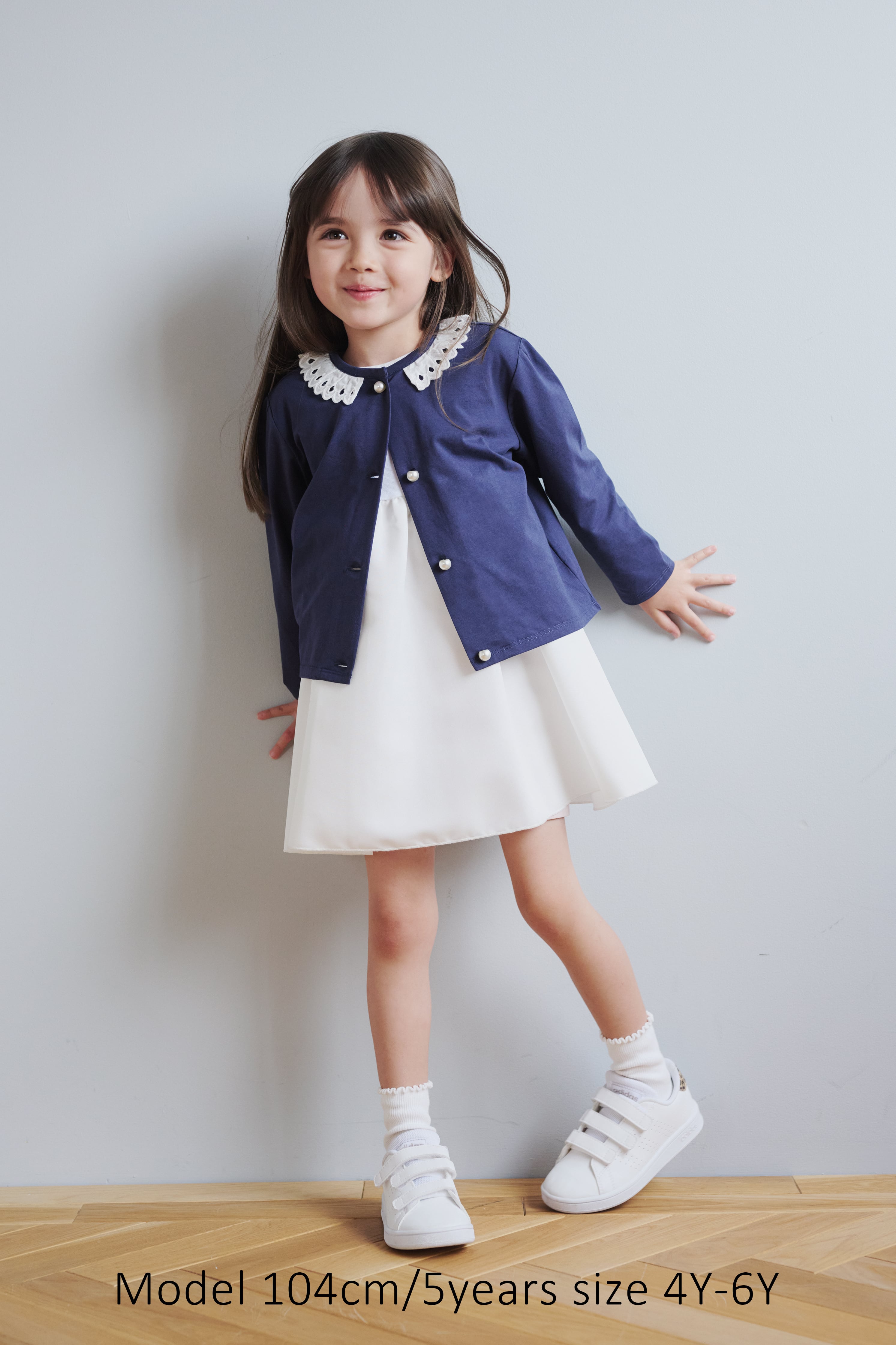 RUFFLE CARDIGAN LAVENDER 6Y-8Y | AMICA・kids