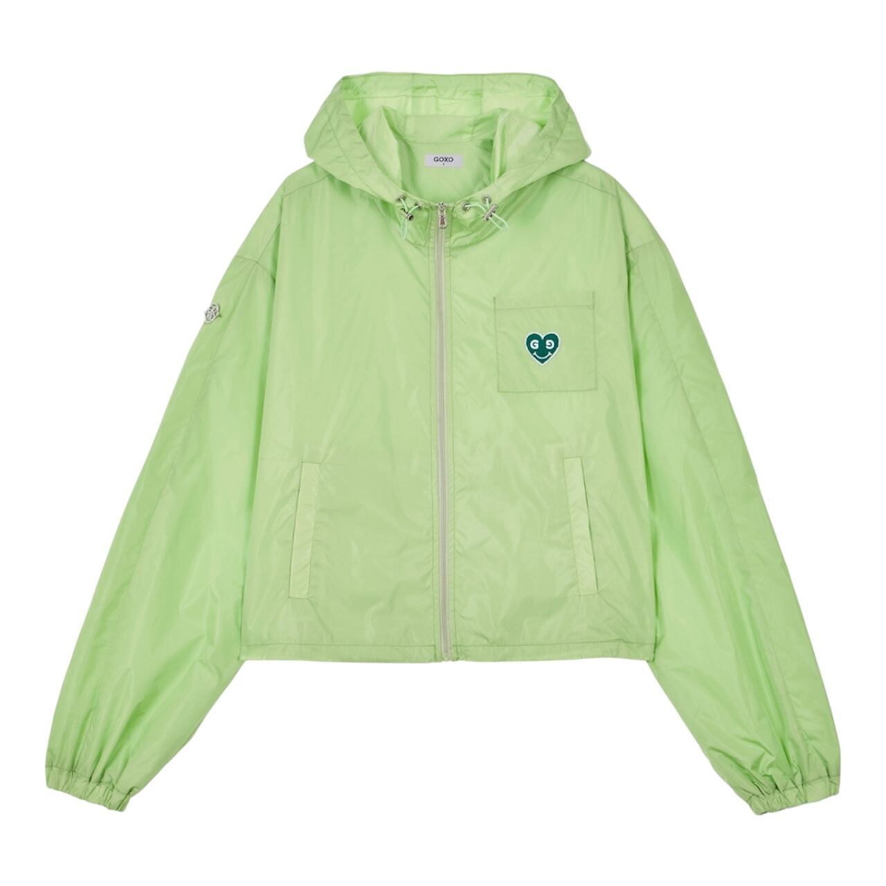 GOXO ゴーエックスオー グリーンハートフードウインドブレーカー