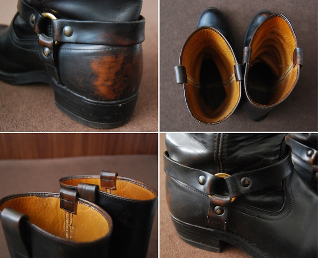 60s Vintage Motorcycle Boots 9E