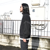 YASHIKI(ヤシキ)着回し抜群ハーフジップニット、普通に良いスラックスstyle