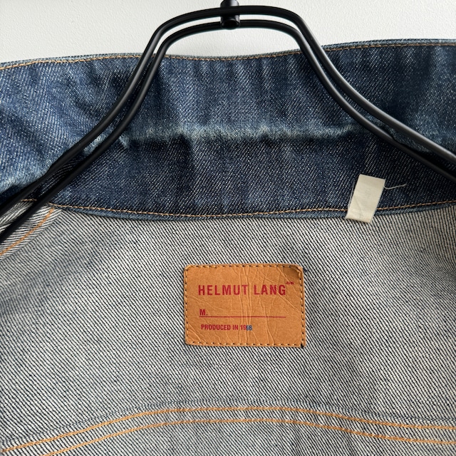 Helmut Lang ヘルムートラング デニムジャケット 本人期 98年 インディゴ 44 ヴィンテージ古着 画像9