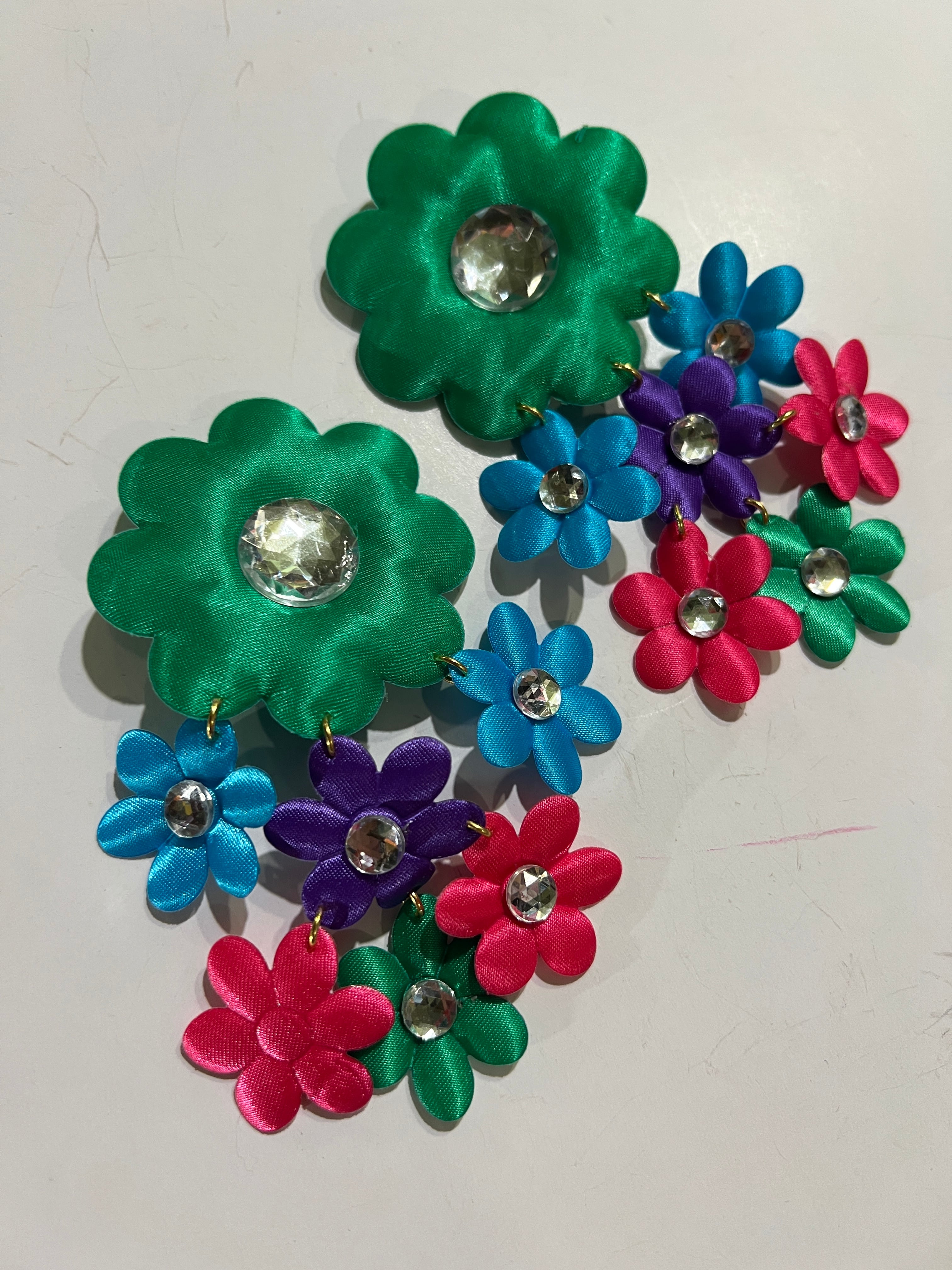 Dead stock flower × bijou earrings
