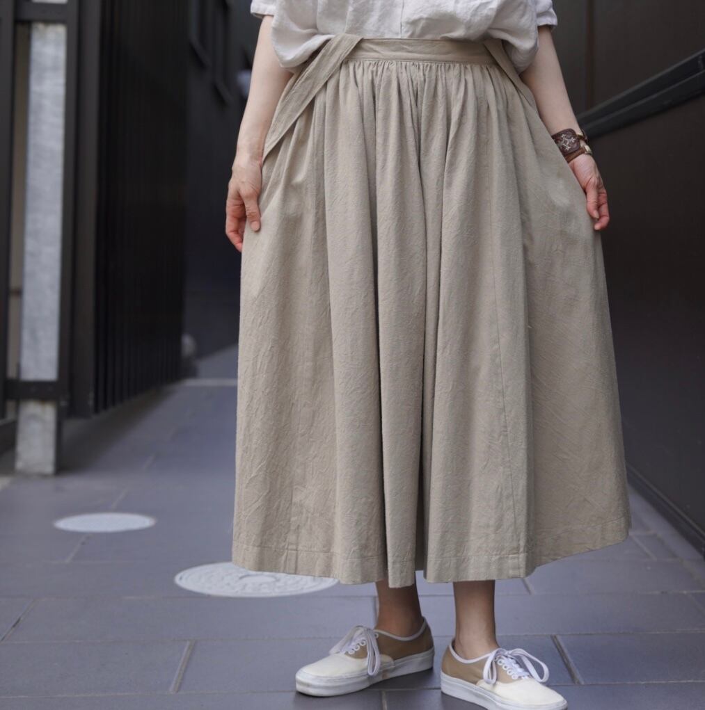 LENO(リノ) GATHER SKIRT BEIGE | Debby powered by BASE