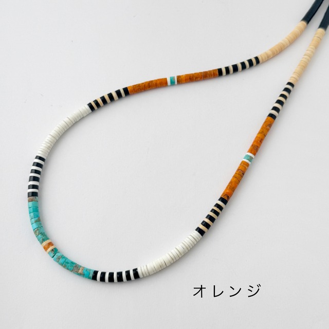 《Indian Jewelry》 ヒシ（ヒーシー）  太 ネックレス　49cm