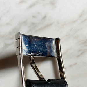 DIOR HOMME rectangle design buckle leather belt