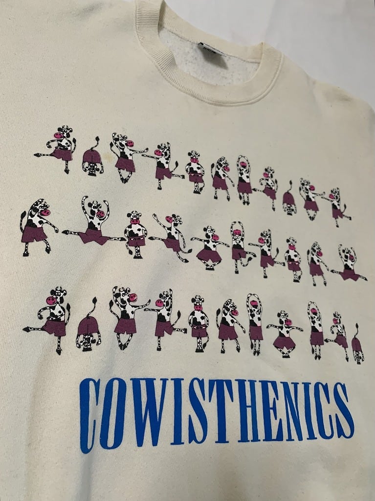 1980~90's Crew Neck Print Sweat Shirt