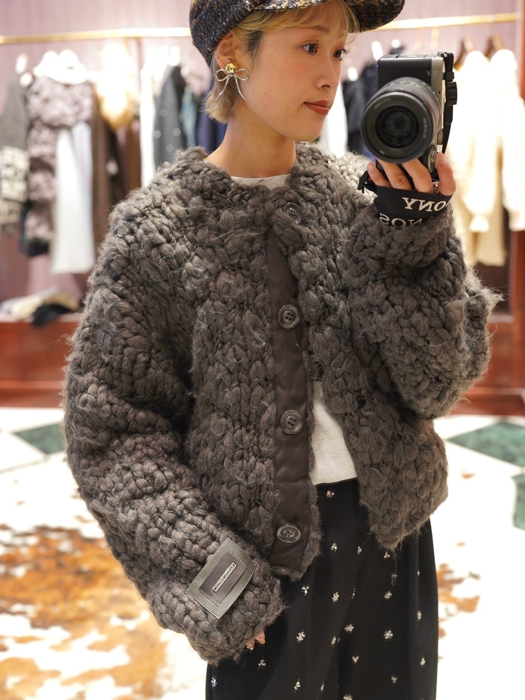 MAISON SPECIAL(メゾンスペシャル)"Hand Slub Knit Cardigan"